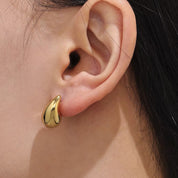 Brinco Gota P Banhado a Ouro 18k 2