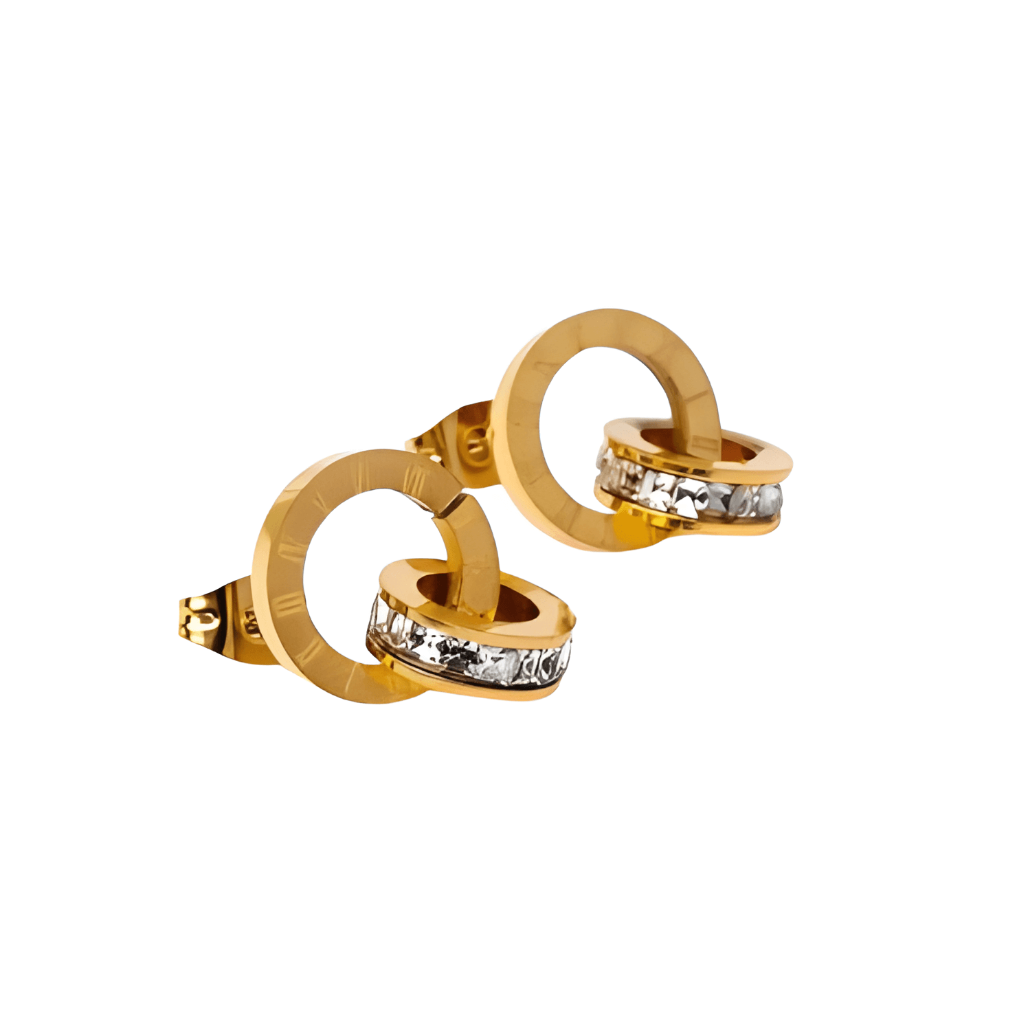 Brinco Imperial Pedra Zircônia Banhado em Ouro 18k