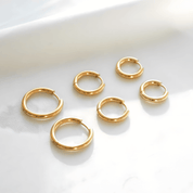 Brinco Trio de Argolas Banhado a Ouro 18k 3