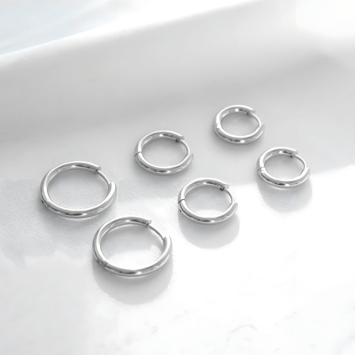 Brinco Trio de Argolas Prata 1