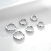 Brinco Trio de Argolas Prata 1