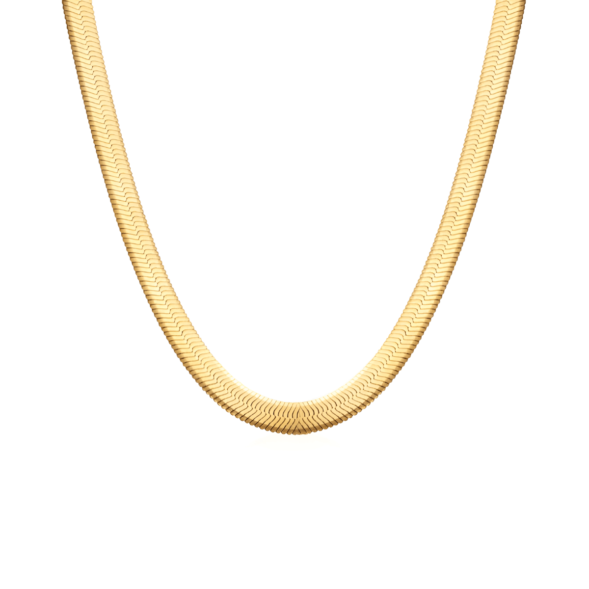 Colar Malha Snake Dourado Banhado a Ouro 18k