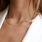 Colar Malha Snake Dourado Banhado a Ouro 18k 2