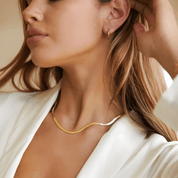 Colar Malha Snake Dourado Banhado a Ouro 18k 3