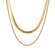 Mix Colar Melina Banhado a Ouro 18k