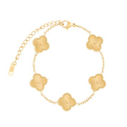 Pulseira Trevo Banhado em Ouro 18k