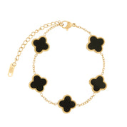 Pulseira Trevo Banhado em Ouro 18k