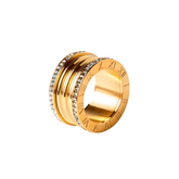 Anel Luxo Imperial Banhado em Ouro 18k