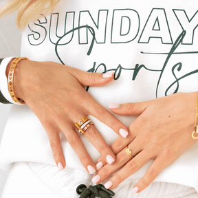 Anel Triplo Algarismo Romano Banhado a Ouro 18k 3