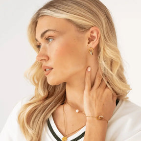 Brinco Imperial Pedra Zircônia Banhado em Ouro 18k