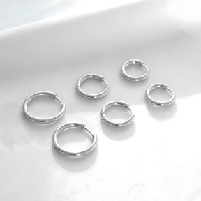 Brinco Trio de Argolas Prata 1