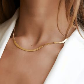 Colar Malha Snake Dourado Banhado a Ouro 18k 2