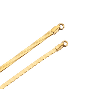 Colar Malha Snake Dourado Banhado a Ouro 18k 5