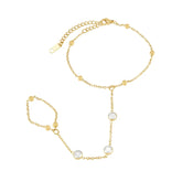 Pulseira de Mão Bali Banhado em Ouro 18k - Ouro - Pulseira de Mão Bali Banhado em Ouro 18k